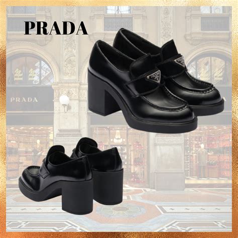 prada loafer size review|prada high heeled loafers.